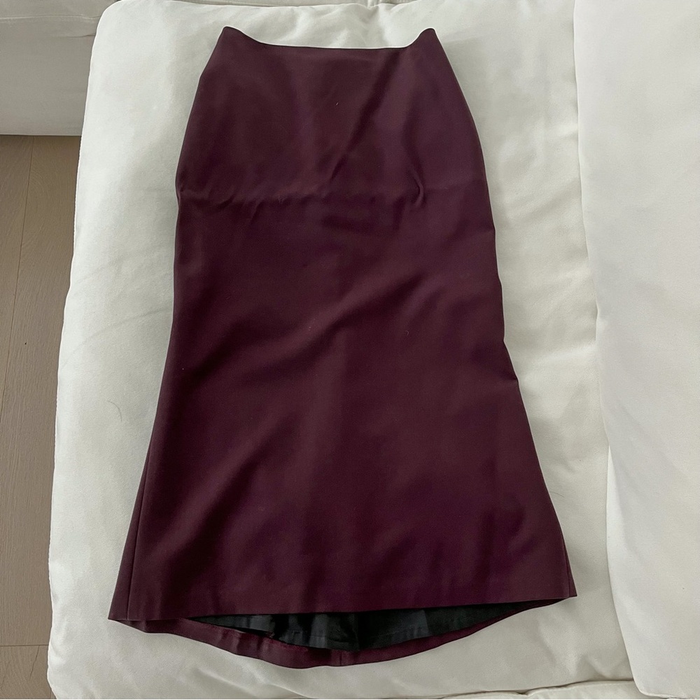 Joseph plum wool skirt XS